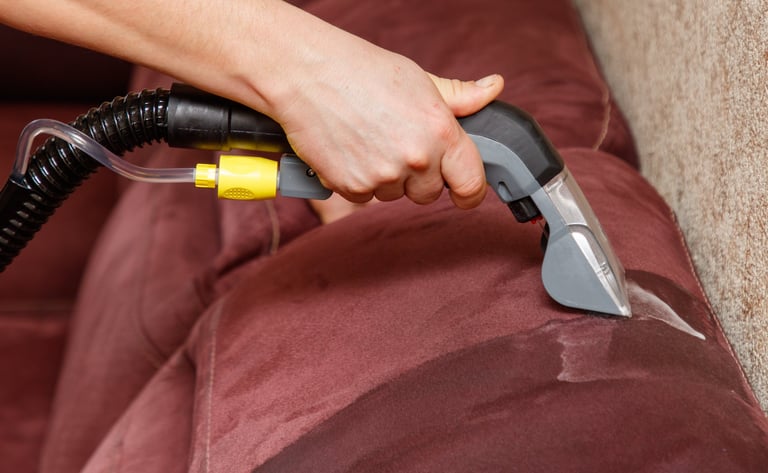Professional upholstery cleaning restoring furniture to like-new condition